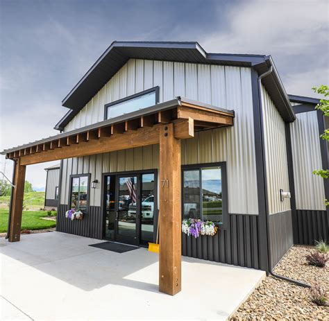 metal shed next to house|metal buildings with attached homes.